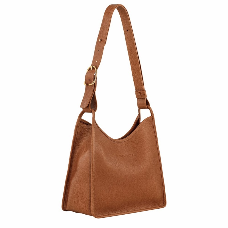 Brown Longchamp Le Foulonne M Women's Hobo Bags